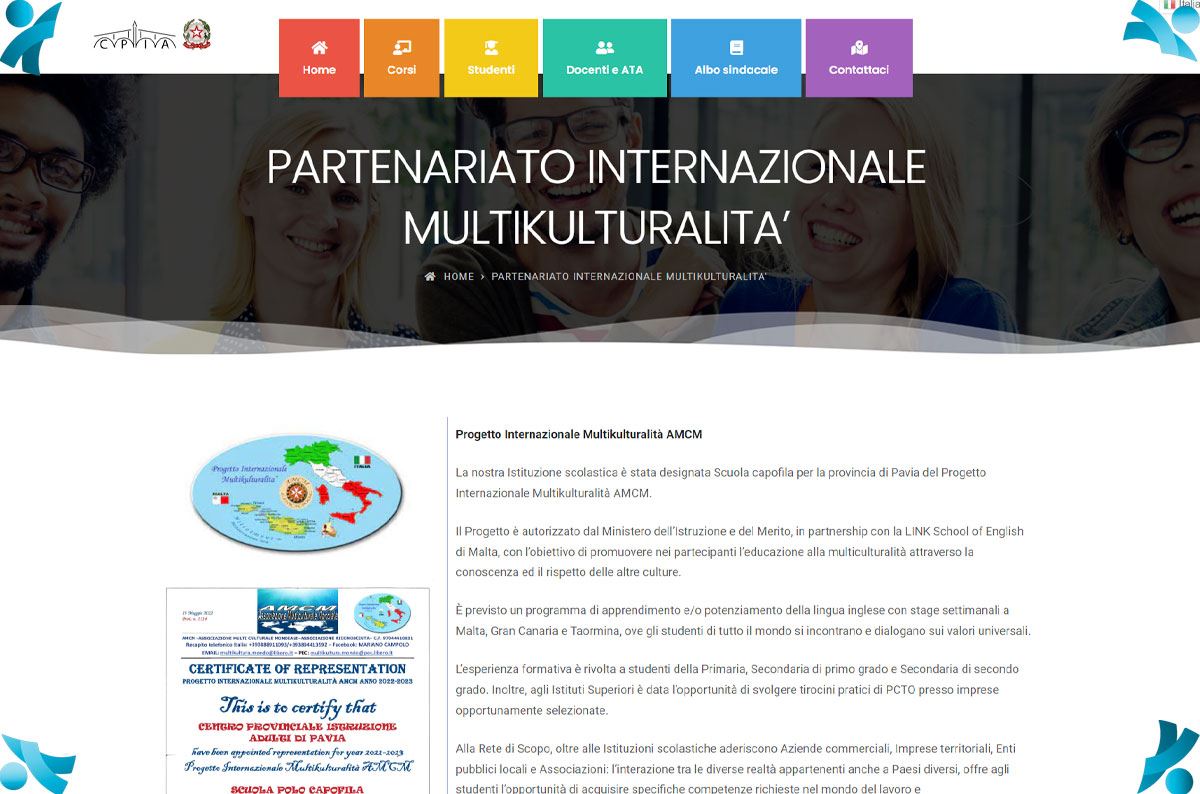 Partenariato internazionale multikulturalita’